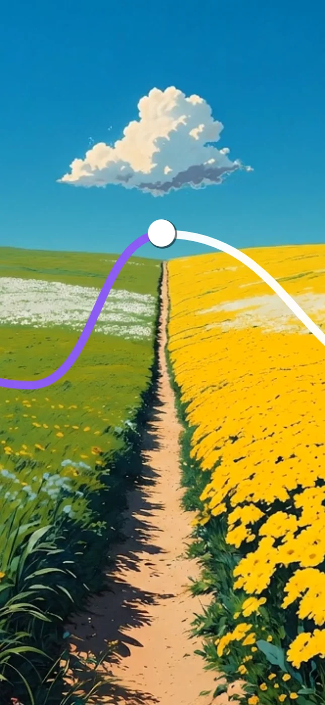 Calma Flower Meadow Breathing Pacer